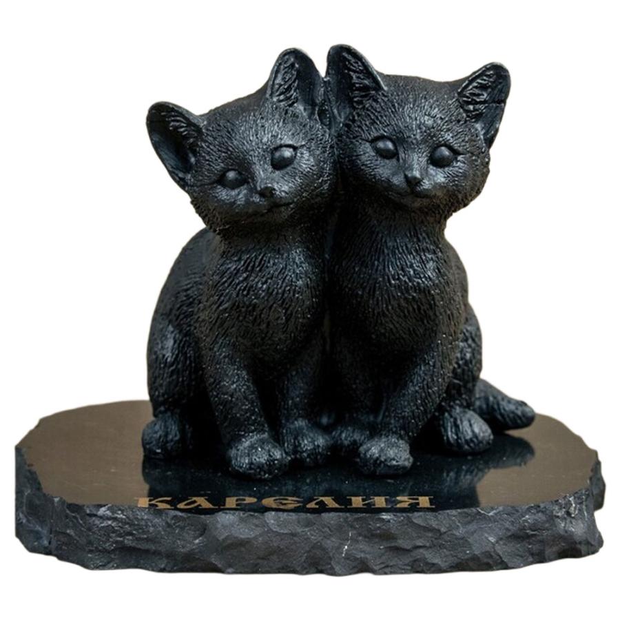 シュンガイト 子猫ペアの置物 FIG08 置物 ロシア カレリア共和国産 フィギア インテリア 庭 部屋 玄関先 シュンガ石 水 ブレスレット さざれ石 電磁波 |  | 06