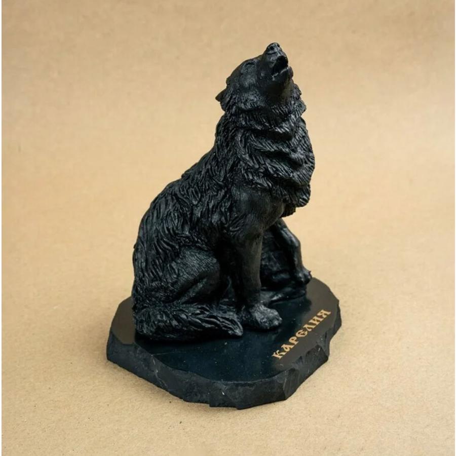 シュンガイト ウルフの置物 FIG10 置物 狼 ロシア カレリア共和国産 フィギア インテリア 庭 部屋 玄関先 シュンガ石 水 ブレスレット さざれ石 電磁波 |  | 02