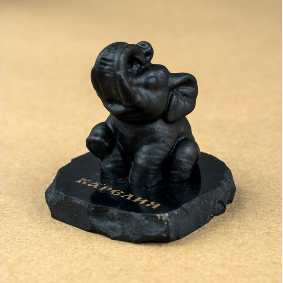 シュンガイト ゾウの置物 FIG17 置物 像 ぞう ロシア カレリア共和国産 フィギア インテリア 庭 部屋 玄関先 シュンガ石 水 ブレスレット さざれ石 電磁波 |  | 04