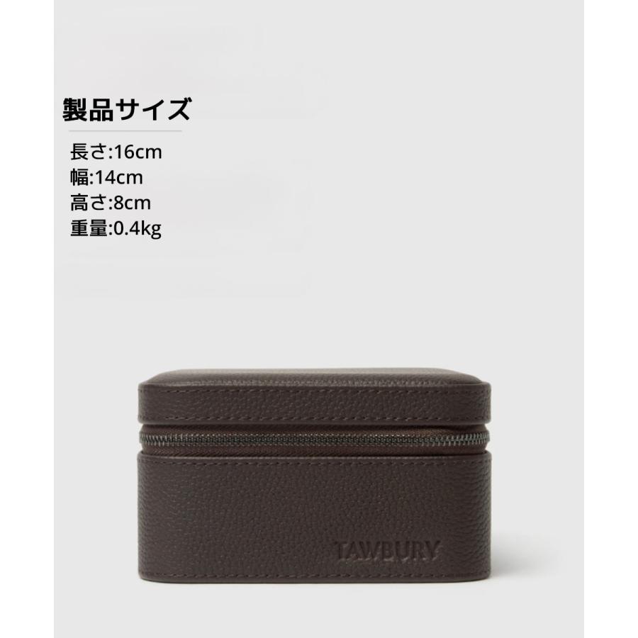 Tawbury Fraser 腕時計 ストレージ付き トラベルケース 2本 ターバリー フレイザー ウォッチボックス ポーチ ケース 収納 ボックス ポータブル高級 革 レザー |  | 07