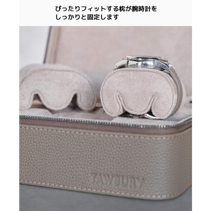 Tawbury Fraser 腕時計 トラベルケース 2本 ターバリー フレイザー ウォッチボックス ポーチ ケース 収納ボックス ポータブル トラベル ケース 革 レザー 時計 |  | 09