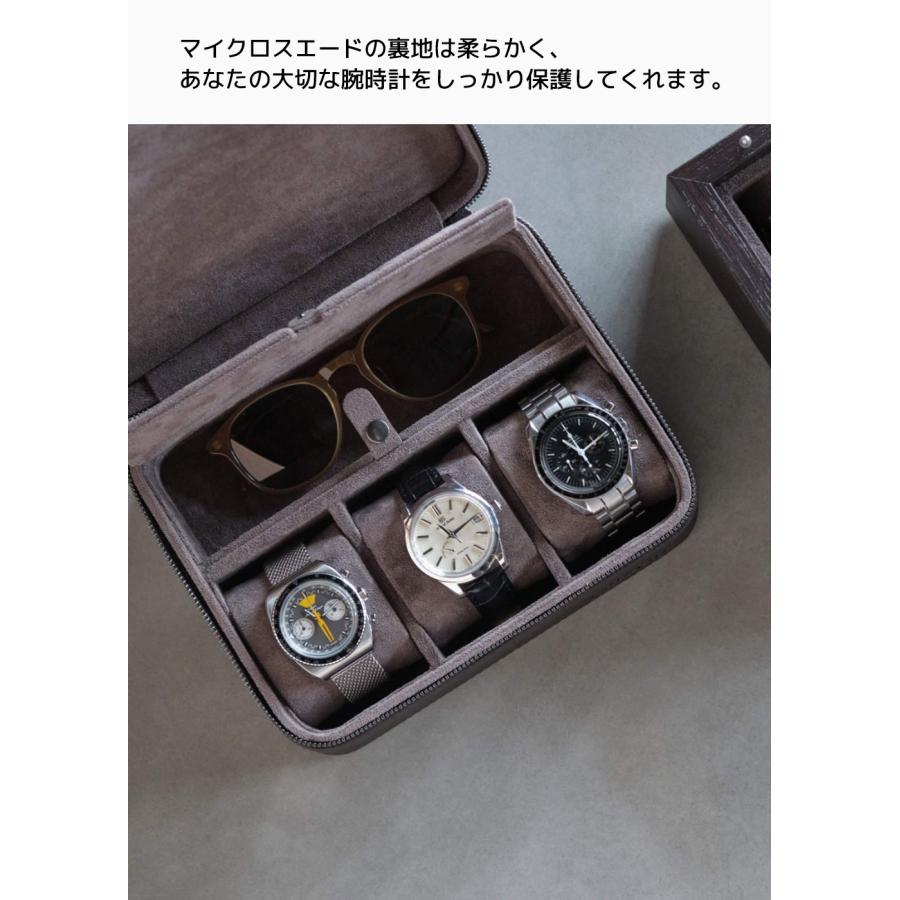 Tawbury Fraser 腕時計 トラベルケース 3本 ストレージ付き ターバリー フレイザー ウォッチボックス ポーチ ケース 収納 ボックス ポータブル高級 革 レザー |  | 07
