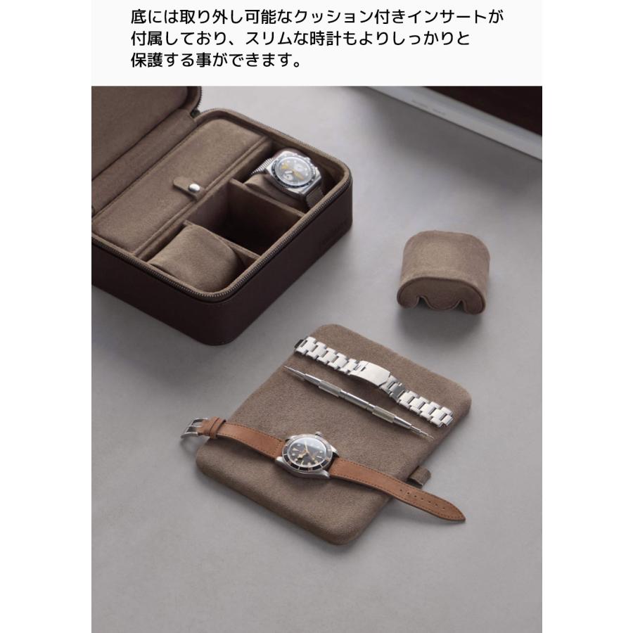 Tawbury Fraser 腕時計 トラベルケース 3本 ストレージ付き ターバリー フレイザー ウォッチボックス ポーチ ケース 収納 ボックス ポータブル高級 革 レザー |  | 08