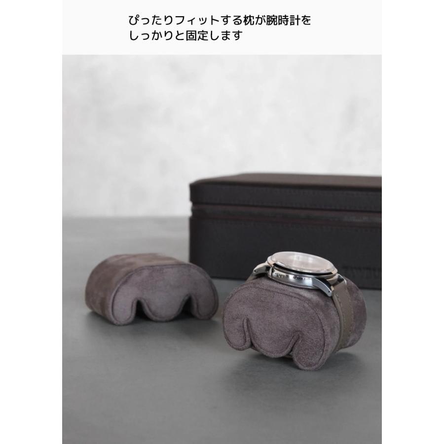 Tawbury Fraser 腕時計 トラベルケース 3本 ストレージ付き ターバリー フレイザー ウォッチボックス ポーチ ケース 収納 ボックス ポータブル高級 革 レザー |  | 09