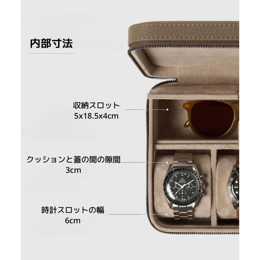 Tawbury Fraser 腕時計 トラベルケース 3本 ストレージ付き ターバリー フレイザー ウォッチボックス ポーチ ケース 収納 ボックス ポータブル高級 革 レザー |  | 10