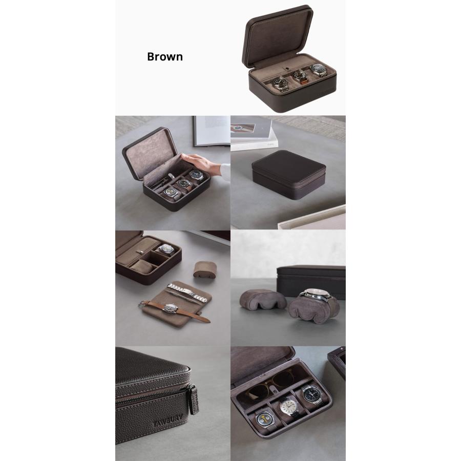 Tawbury Fraser 腕時計 トラベルケース 3本 ストレージ付き ターバリー フレイザー ウォッチボックス ポーチ ケース 収納 ボックス ポータブル高級 革 レザー |  | 12