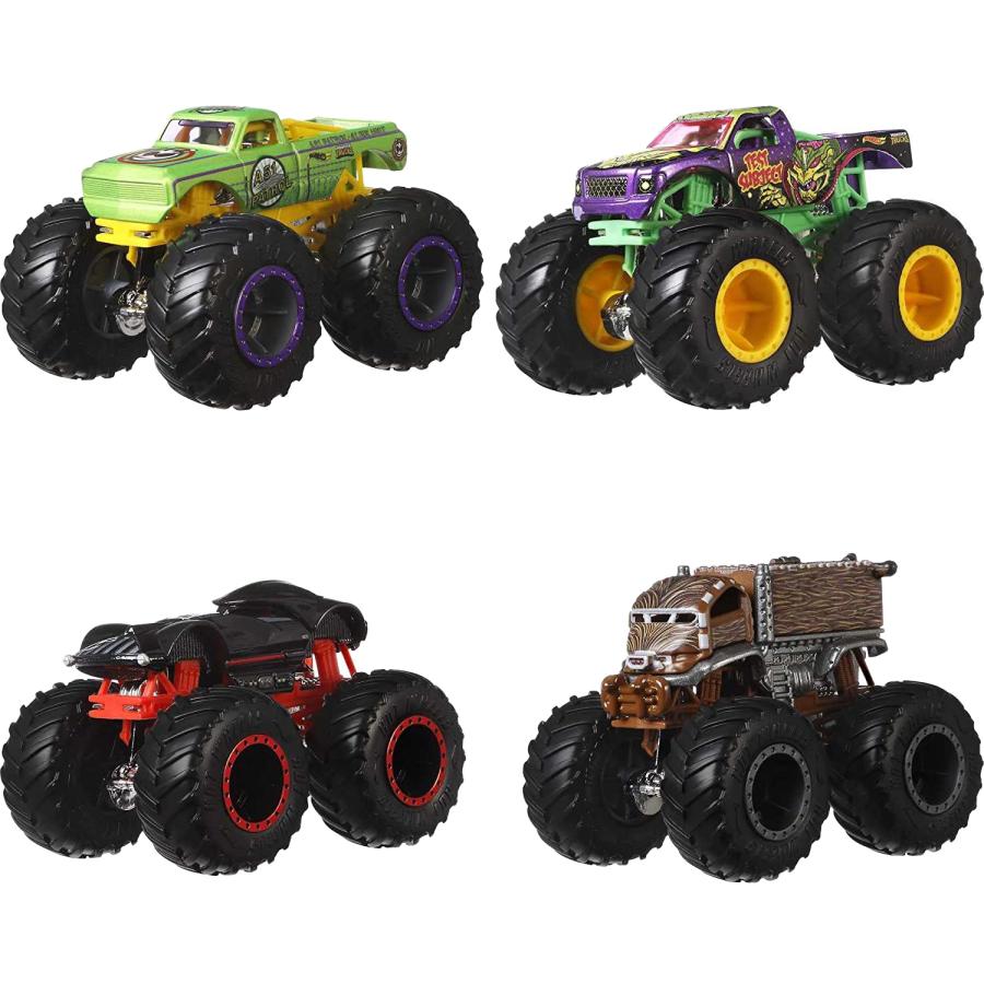 MATTEL ホットホイール モンスタートラック 2台セット 1:64 スケール