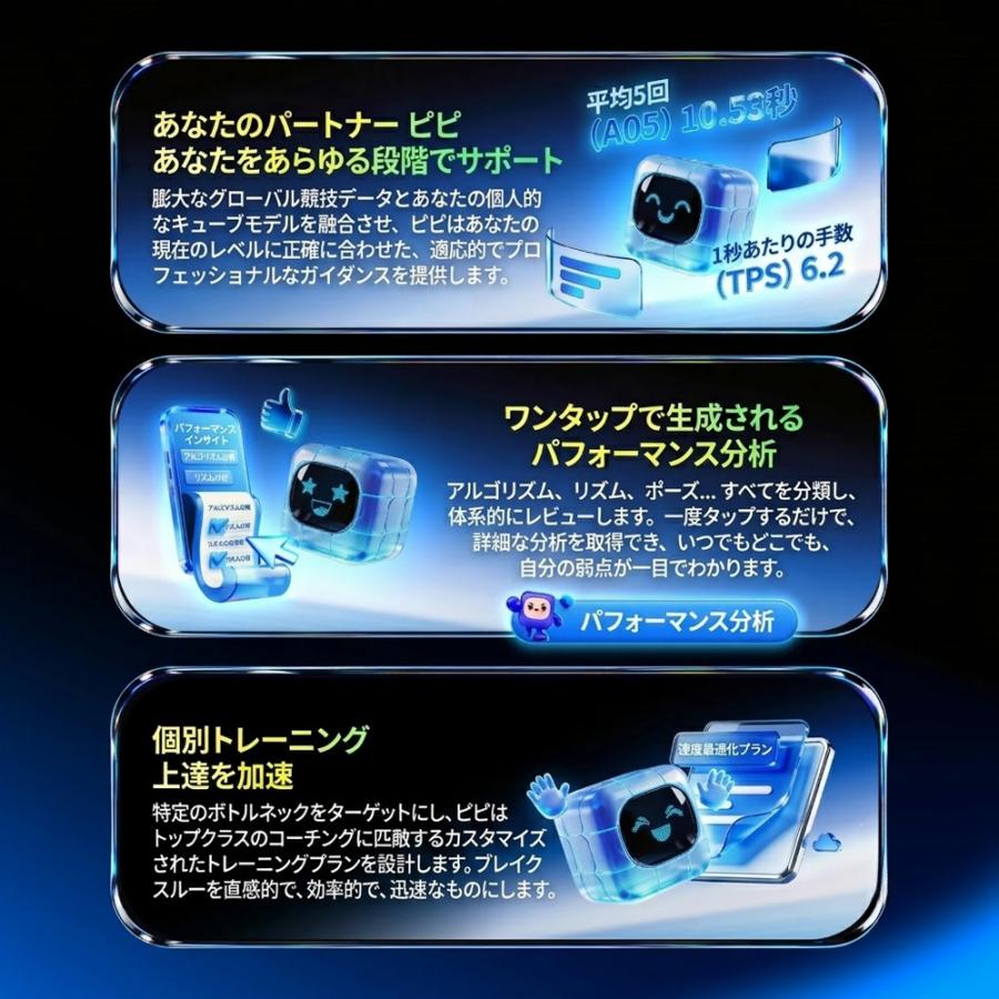 【3か月保証】GANCUBE GAN 16ui Maglev Max ガンキューブ マグレブ 磁石 3×3 スピードキューブ ルービックキューブ 競技用 アプリ連動 知育玩具 |  | 07