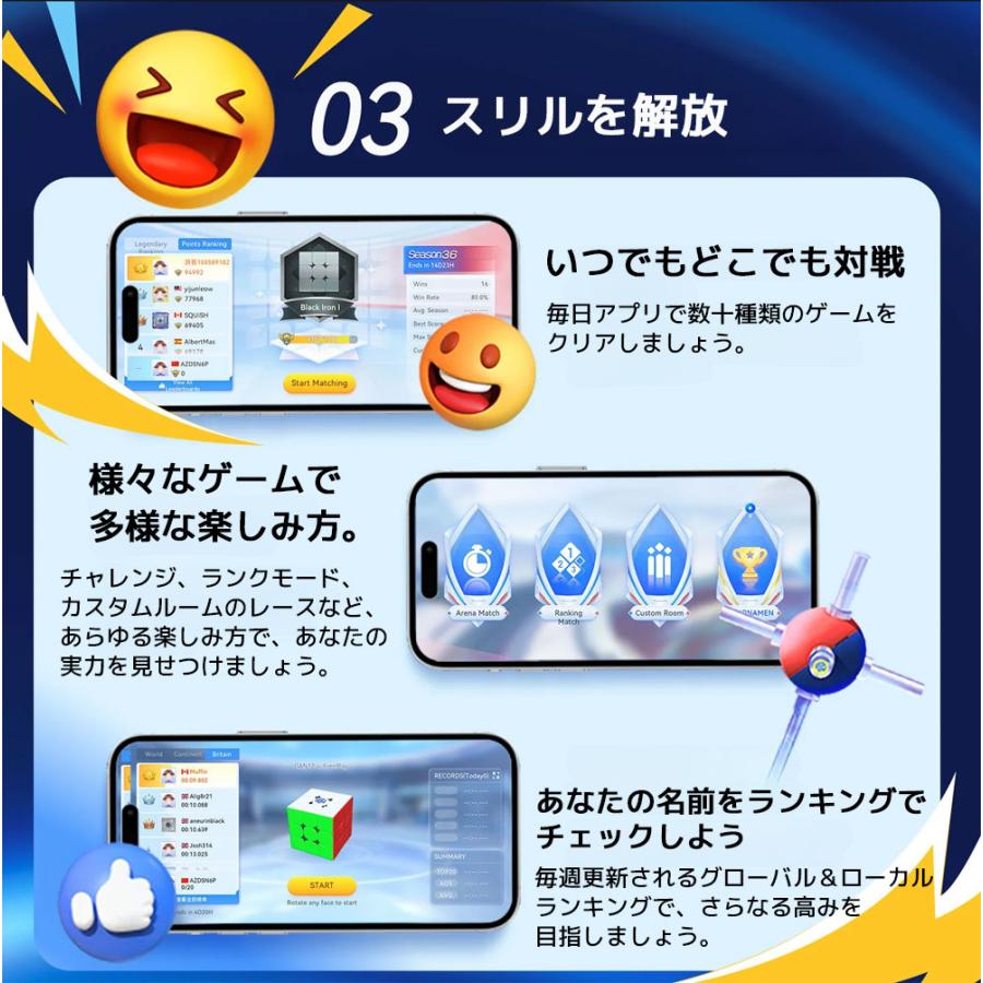 【3か月保証】GANCUBE GAN356 i Carry E Frosted スマートキューブ スピードキューブ キューブステーション  ステッカーレス アイ キャリー ガンキューブ |  | 07