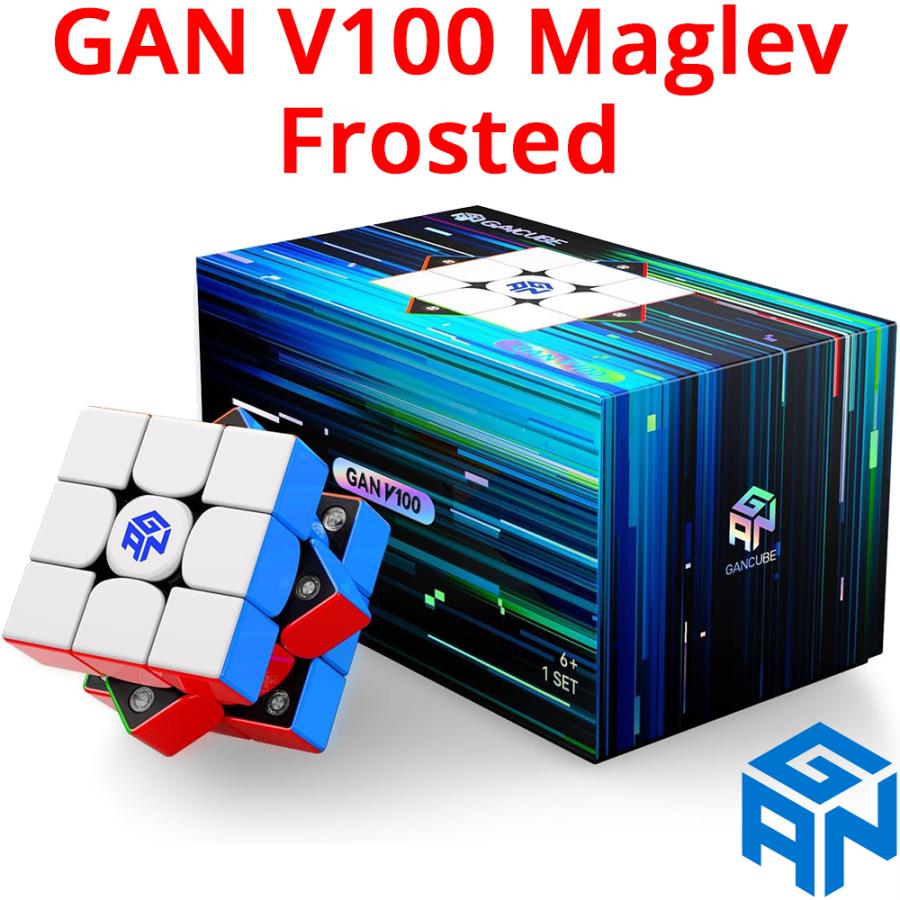 3か月保証 GANCUBE GAN V100 Maglev Frosted Matte 3x3 スピードキューブ ガンキューブ 競技用 マグレブ マグネット 磁石内蔵 ステッカーレス マット 正規販売店（Yahoo!・オレメカYahoo!ショッピング店）
