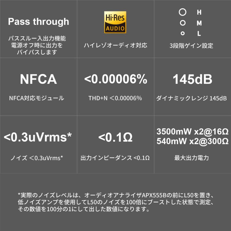 Topping L50 ヘッドホンアンプ NFCA対応 ハイレゾ ハイエンドモデル パススルー入出力機能 3段階ゲイン設定 有線接続 アンプ 中華 ヘッドホン ヘッドフォン |  | 02