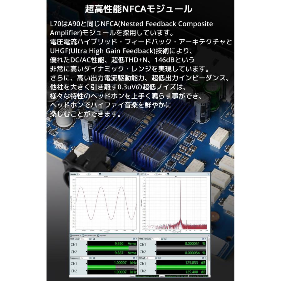 1年保証 TOPPING L70 ヘッドホンアンプ ハイレゾ NFCA対応 トッピング ヘッドフォンアンプ 4ピンXLR  4.4mm バランス 6.35mm 高音質 人気 おすすめ |  | 05