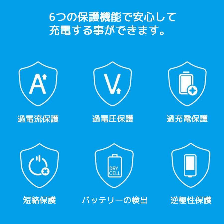 XTAR L8 単3 単4 リチウムイオン ニッケル水素電池 充電器 8スロット USB C QC3.0 高速 急速 充電 単三 単四 電池 エクスター 過放電解除 Li-ion Ni-MH | XTAR | 06