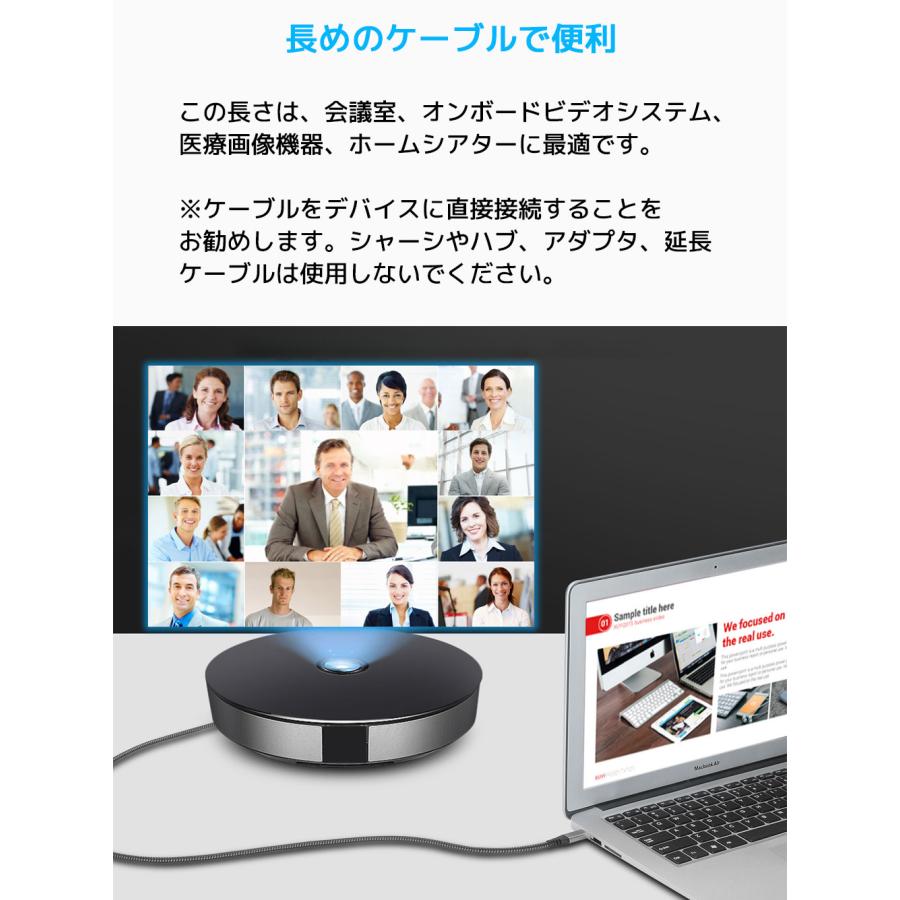 LDLrui USB C to HDMI ケーブル 5m 変換ケーブル 映像出力 4K@60Hz タイプC Type-C hdmiケーブル MacBook Pro Air iPad Pro Galaxy |  | 03