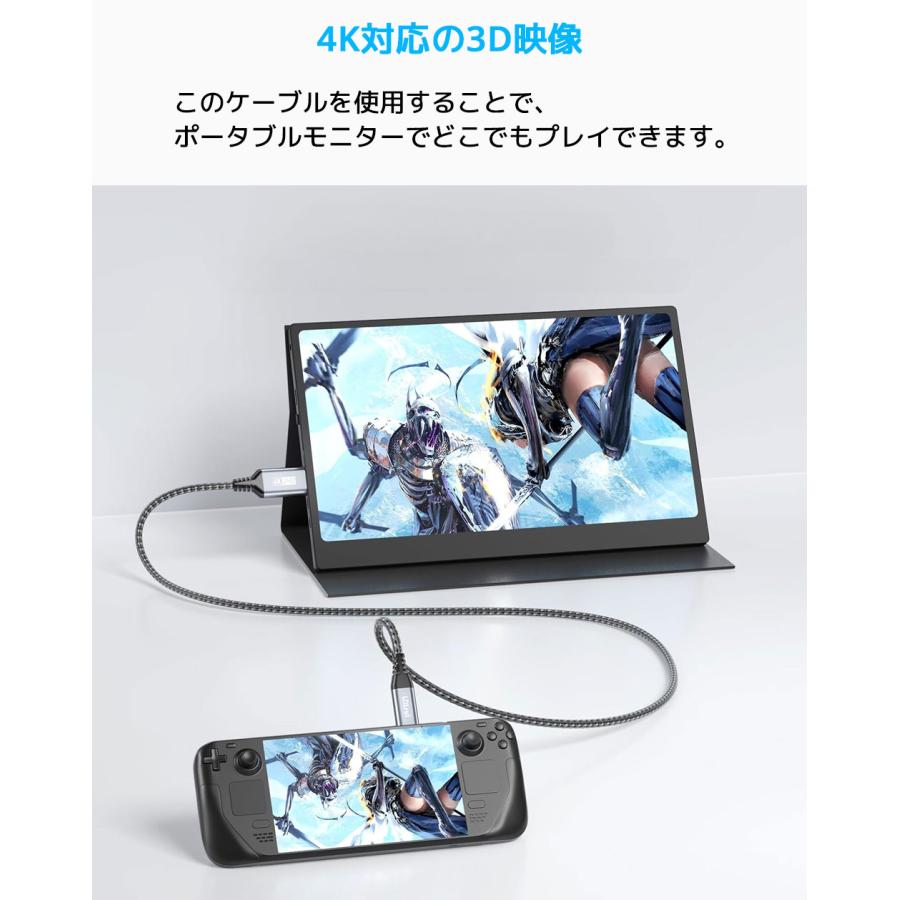 LDLrui USB C to Mini HDMI 1m 変換ケーブル 4K 60Hz タイプc Type-C