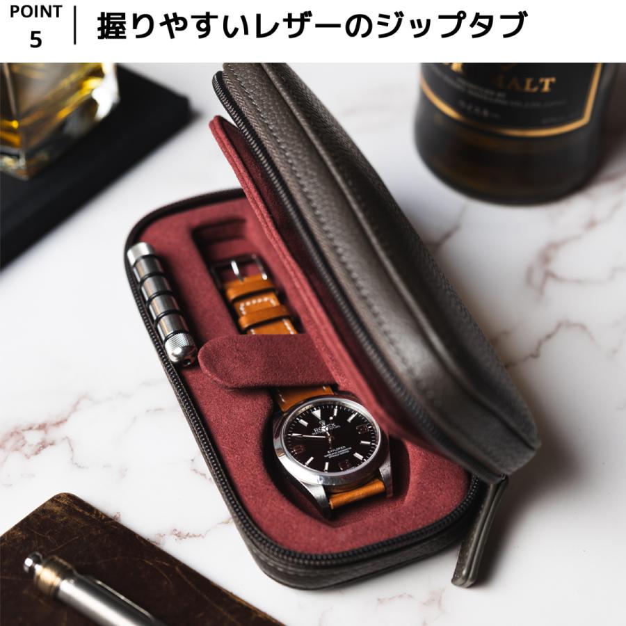 Tawbury 高級 腕時計収納ケース 2本 アクセサリー 収納 本革 ウォッチボックス ケース 革 レザー 時計 ウォッチ 収納 保管 男性 プレゼント 父の日 高品質 2個 |  | 09