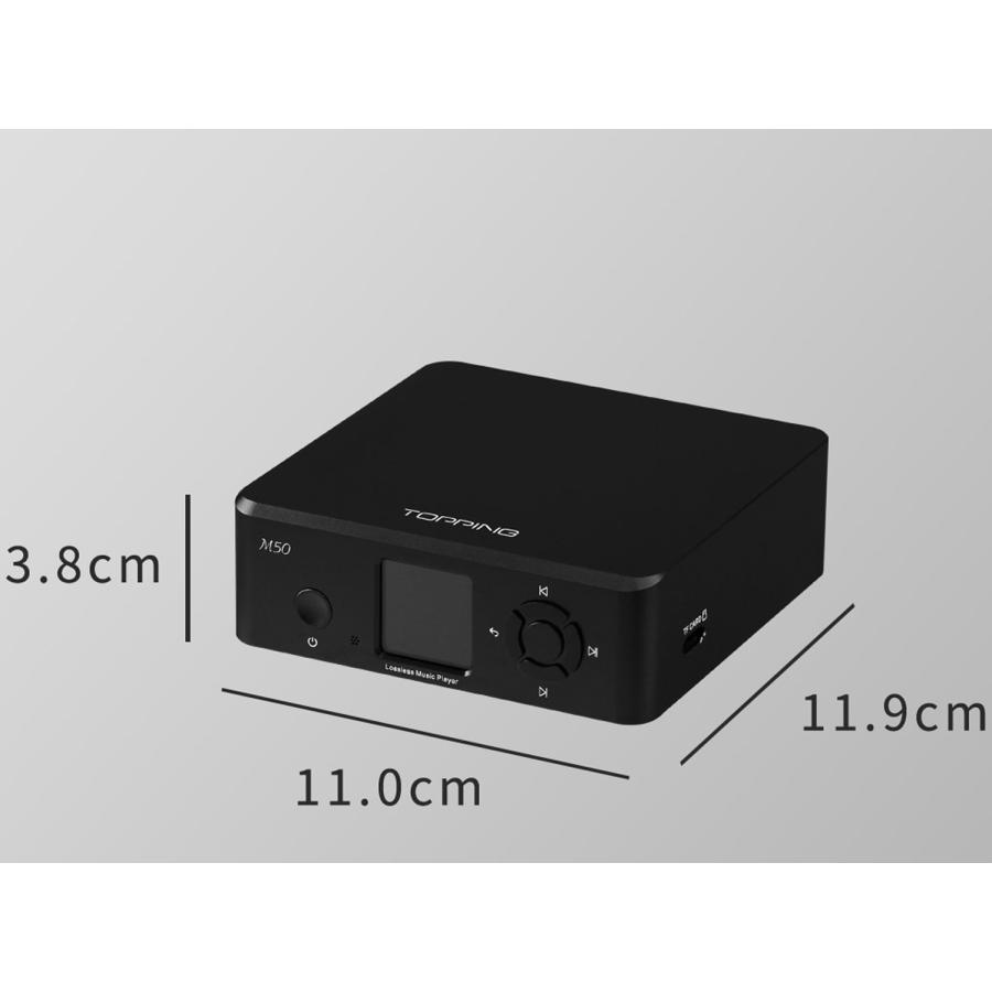 1年保証付き TOPPING M50 デジタルミュージックプレーヤー Bluetooth TFカード USB フラッシュメモリ 対応 プレーヤー PC パソコン不要 トッピング mp3 |  | 19