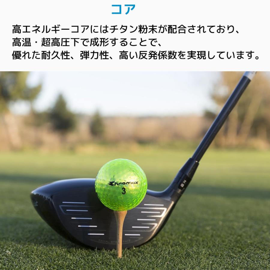 Chromax Metallic M5 カラーゴルフボール 6個入り クロマックス メタリック ゴルフ ボール M5 Pack 誕生日 父の日 プレゼント グッズ |  | 04