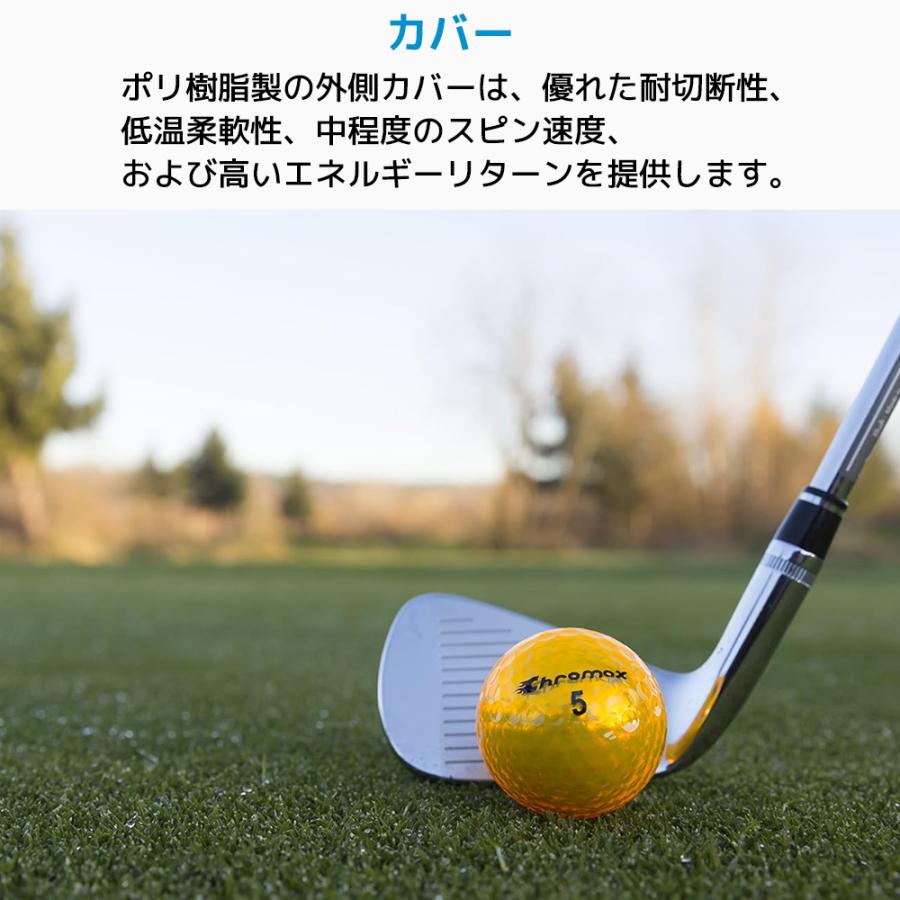 Chromax Metallic M5 カラーゴルフボール 6個入り クロマックス メタリック ゴルフ ボール M5 Pack 誕生日 父の日 プレゼント グッズ |  | 05