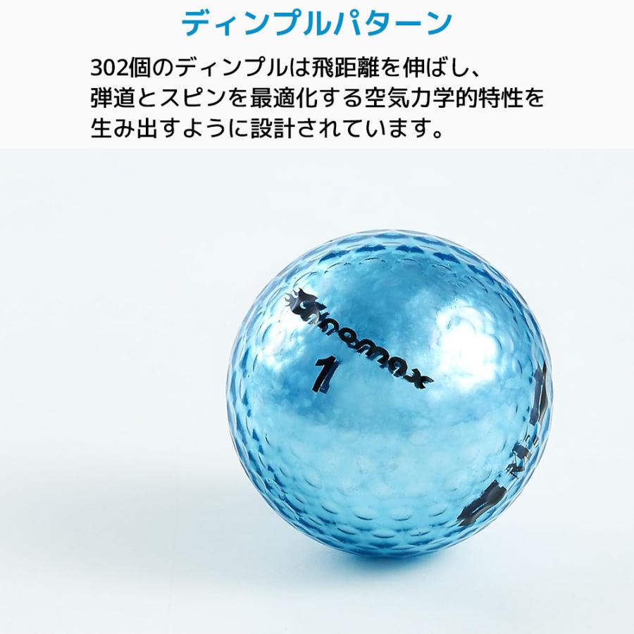 Chromax Metallic M5 カラーゴルフボール 6個入り クロマックス メタリック ゴルフ ボール M5 Pack 誕生日 父の日 プレゼント グッズ |  | 06