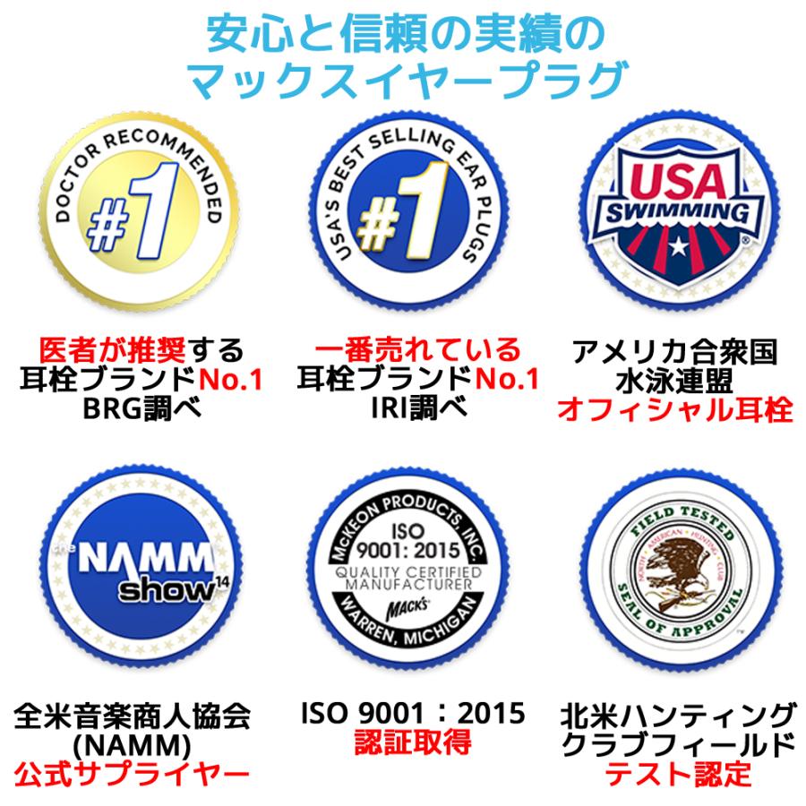 2箱セット 耳栓 マックスピロー 6ペア 12個入り ホワイト マックスイヤープラグ Macks Pillow 睡眠 遮音 シリコン 高性能 聴覚過敏 耳せん みみせん 勉強 快眠 |  | 04