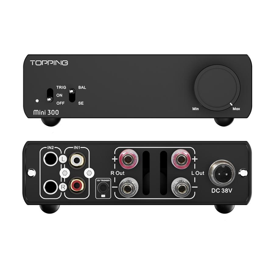 1年保証 TOPPING Mini300 パワーアンプ クラスD 完全バランス設計 140W 高出力 高音質 PCオーディオ アンプ デスクトップ トッピング コンパクト 送料無料 | TOPPING | 11