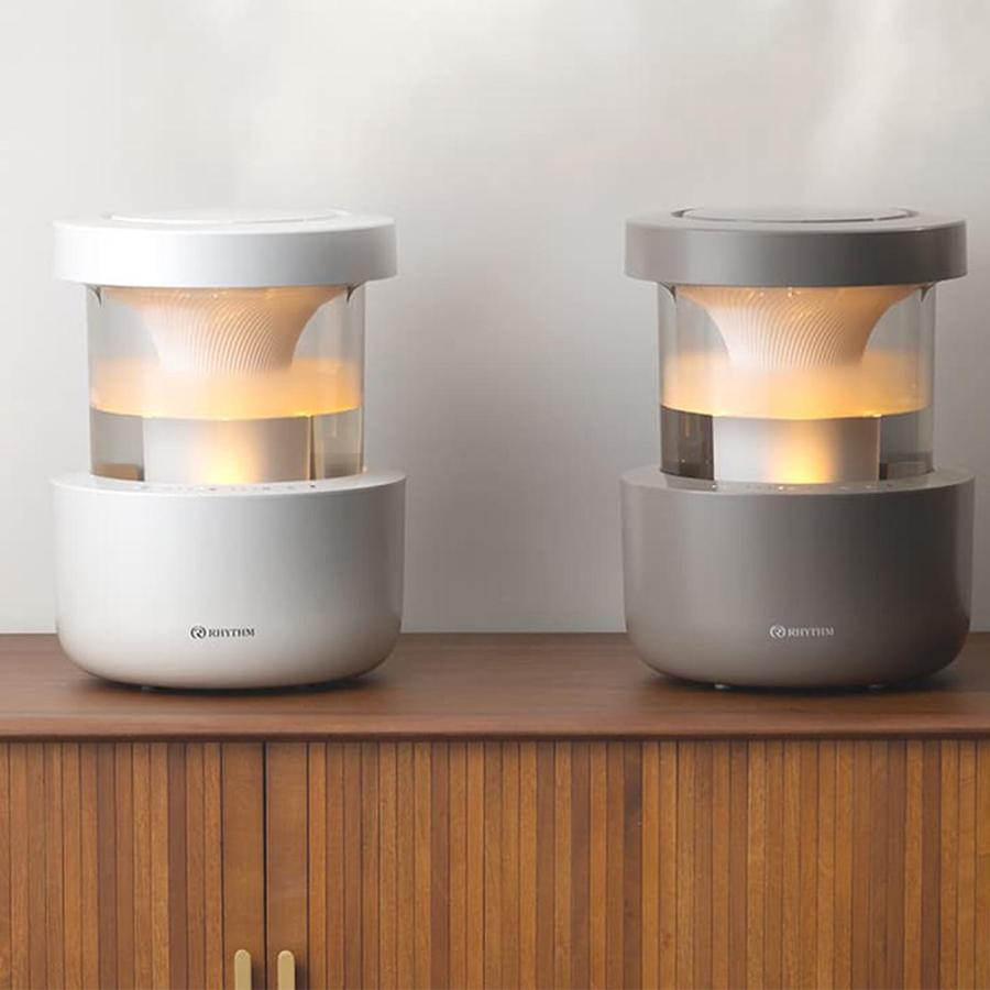 リズム RHYTHM 加湿器 MIST 350 超音波式 10畳 洗いやすい フィルターレス タンク乾燥 卓上 2.2L 大容量 上部給水 静音 省エネ ミスト350 9YY024RH | 