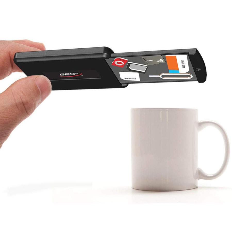 モバイルセーフケース Nano SIM カード MicroSD MiniSD SD カード 小型カード ケース 収納 旅行用 ロック セキュリティ ナノ マイクロ ミニ シム GPG2｜oremeca｜03
