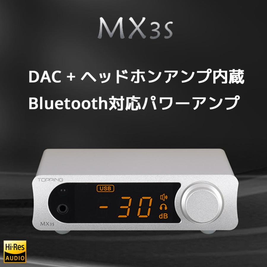 TOPPING トッピング MX3s クラス D パワーアンプ DAC ヘッドホン