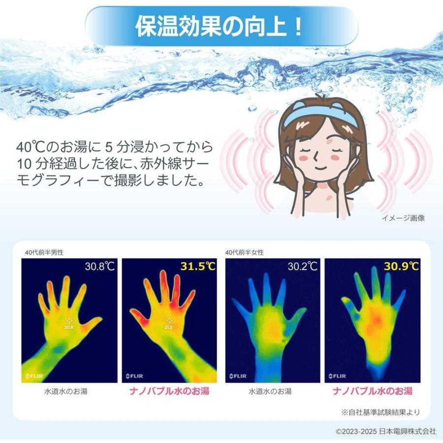 日本電興 シャワーヘッド用 ナノバブル発生キット ND-SESH マイクロナノバブル シャワーヘッド 節水 洗浄力アップ 毛穴 汚れ 毛穴 洗浄 皮脂 よごれ 保温 保湿 | 日本電興 | 07