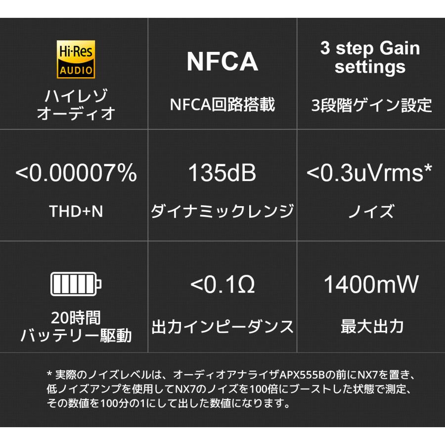 Topping トッピング NX7 ポータブルヘッドホンアンプ 3.5mm 4.4mm 出力 NFCA モジュール アンプ ポタアン  ポータブル ヘッドホンフォンアンプ 低ノイズ |  | 04