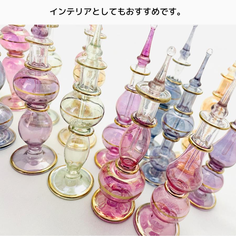 エジプトガラス 香水瓶 5本セット 高さ 9cm CraftsOfEgypt