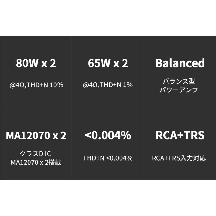 Topping トッピング PA3S パワーアンプ フルバランス クラスD アンプ 高出力 RCA TRS アンプ 中華 AMP オーディオ 良質 おすすめ 小型 ハイレゾ デジタルアンプ |  | 02