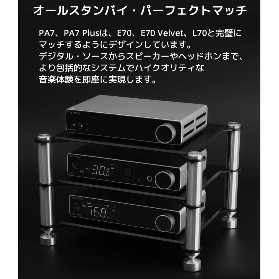 1年保証 Topping PA7 D級 パワーアンプ 220W × 2 バランス XLR TRS RCA 入力 トッピング アンプ ハイレゾ 低ノイズ 低歪み 高出力 小型 オーディオ 高音質 |  | 12