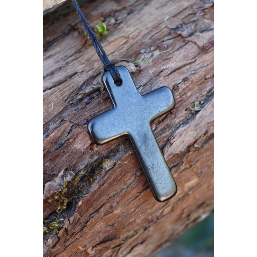 シュンガイト ペンダント クロス PE170 ネックレス ロシア カレリア共和国産 シュンガ石 水 ブレスレット さざれ石 電磁波 パワーストーン シルバー ノーブル |  | 02