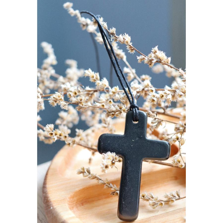 シュンガイト ペンダント クロス PE170 ネックレス ロシア カレリア共和国産 シュンガ石 水 ブレスレット さざれ石 電磁波 パワーストーン シルバー ノーブル |  | 03