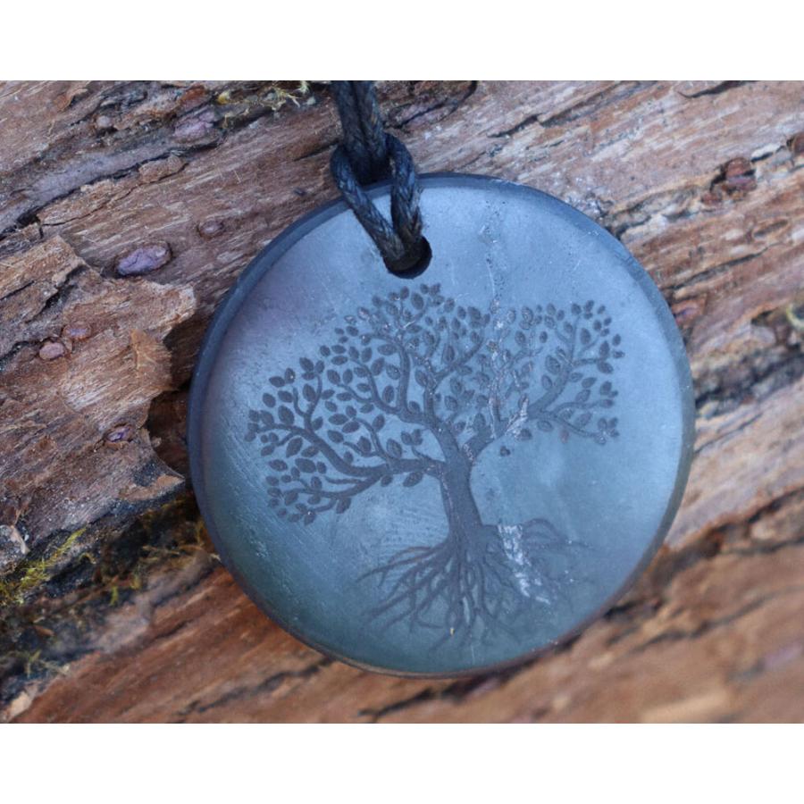 シュンガイト ペンダント ツリーオブライフ PE179 ネックレス ロシア
