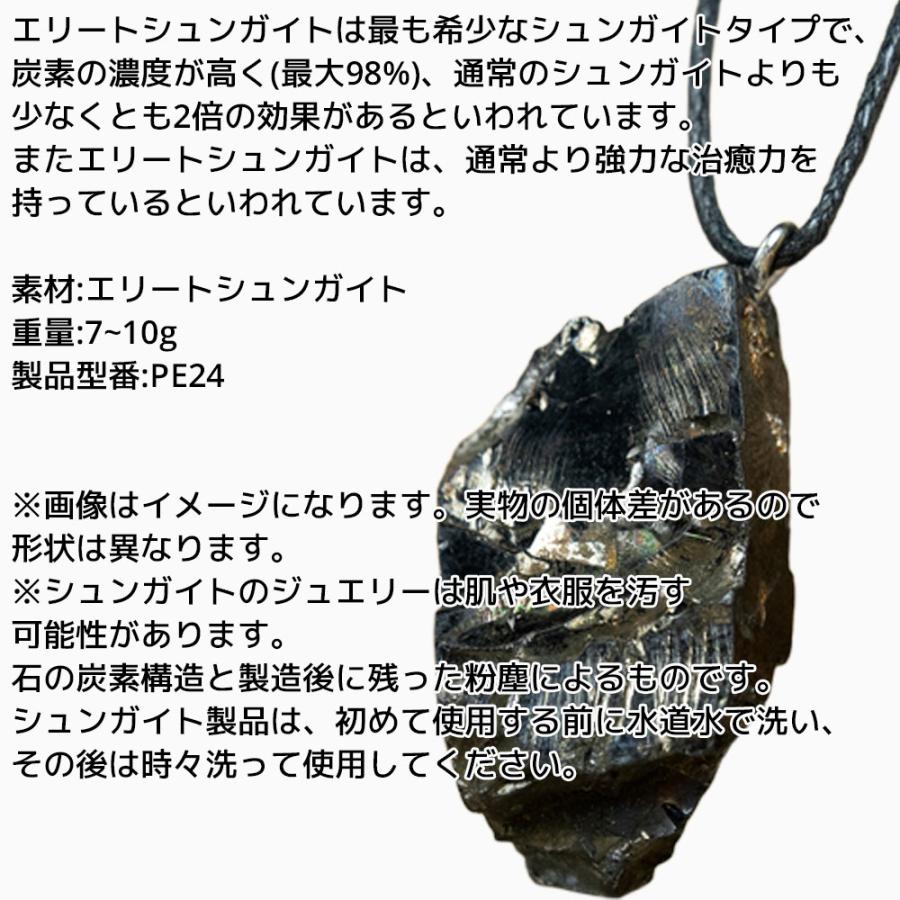 エリートシュンガイト ペンダント 7~10g PE24 ネックレス ロシア カレリア共和国産 シュンガ石 水 ブレスレット さざれ石 電磁波 パワーストーン シルバー |  | 01