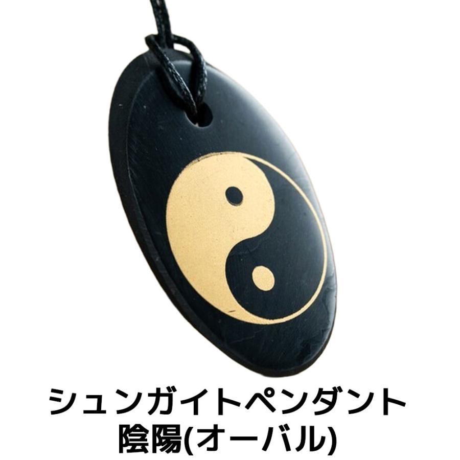 シュンガイト ペンダント 陰陽(オーバル) PE40 ネックレス ロシア カレリア共和国産 シュンガ石 水 ブレスレット さざれ石 電磁波 パワーストーン シルバー | 