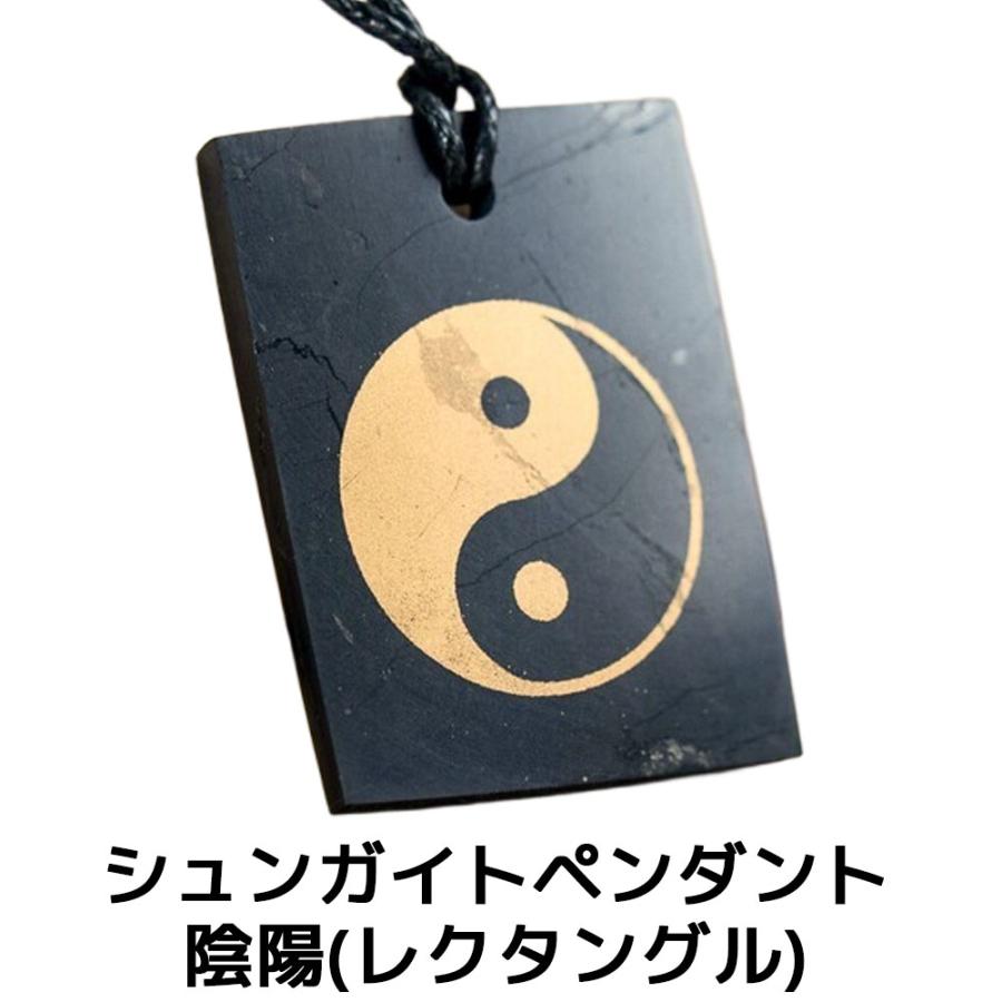 シュンガイト ペンダント 陰陽(レクタングル) PE49 ネックレス ロシア カレリア共和国産 シュンガ石 水 ブレスレット さざれ石 電磁波 パワーストーン シルバー | 