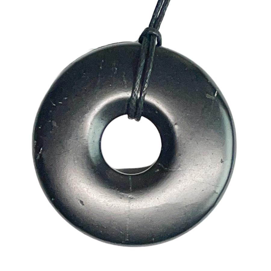 シュンガイト ペンダント ドーナツ  PE51 ネックレス ロシア カレリア共和国産 シュンガ石 水 ブレスレット さざれ石 |  | 02