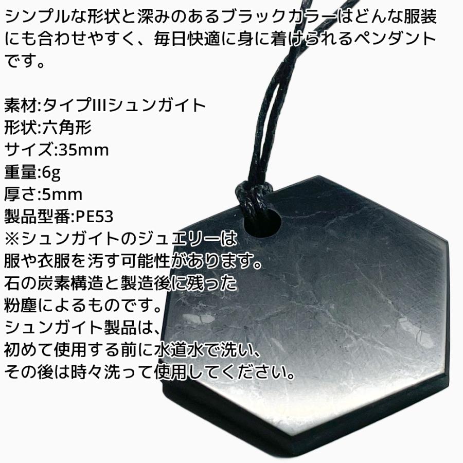 シュンガイト ペンダント ヘキサゴン PE53 ネックレス ロシア カレリア共和国産 シュンガ石 水 ブレスレット さざれ石 |  | 01