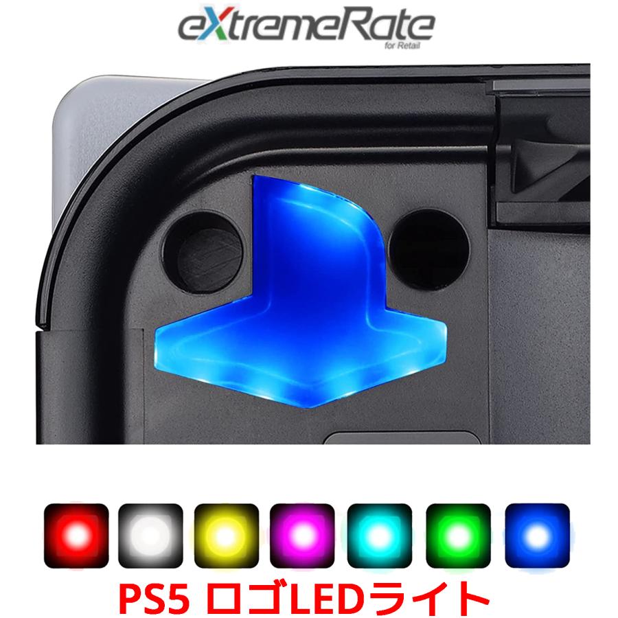 eXtremeRate PS5 ロゴ LED ライト コンソール プレステ5 通常モデル デジタルエディション 対応 エクストリームレート PFLED08 USB給電 装飾 | 