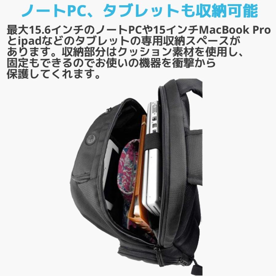 SUMDEX バックパック PON-323BK 30L 大容量 多機能 防水 撥水加工 サム