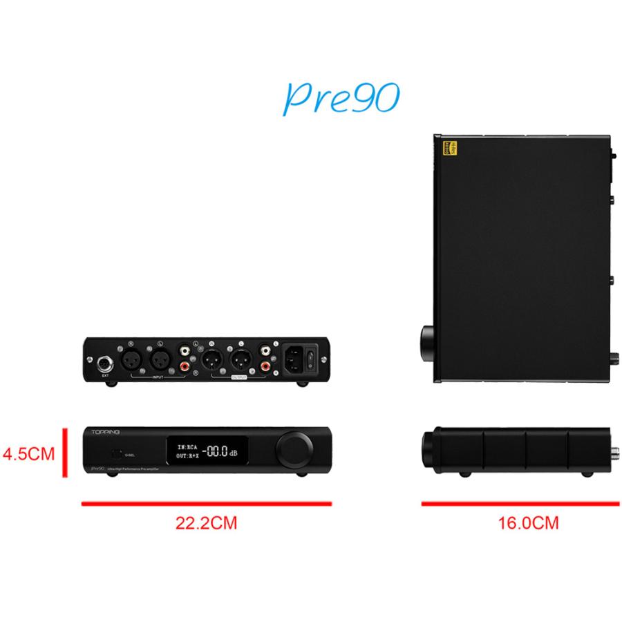 Topping Pre90 プリアンプ フルバランス アンプ ハイレゾ オーディオ トッピング XLR RCA 入力 出力 NFCA回路搭載 リモコン 低ノイズ 高音質 人気 おすすめ | TOPPING | 15