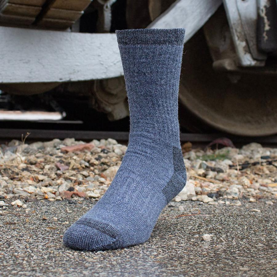 RAILROAD SOCK メリノウール クルーソックス 24cm〜30cm 靴下 メンズ レディース 男 女 くつ下 靴下 クルー ソックス フリーサイズ レイルロードソック 黒 |  | 10