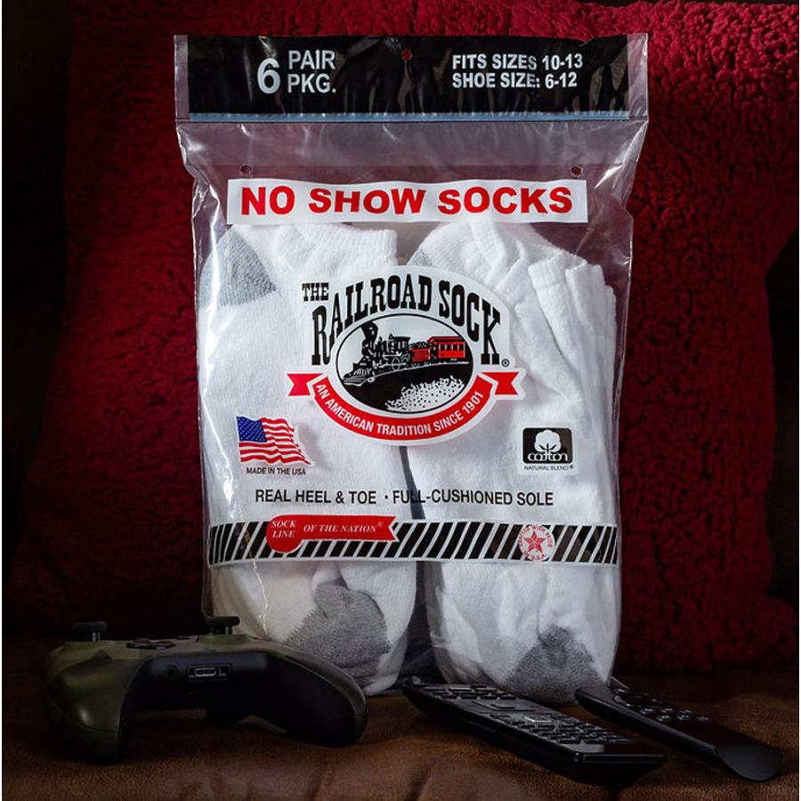 RAILROAD SOCK メンズ ノーショーソックス 24cm〜30cm 6足セット 靴下 ホワイト メンズ レディース くるぶし丈 男 女 くつ下 靴下 フリーサイズ |  | 04