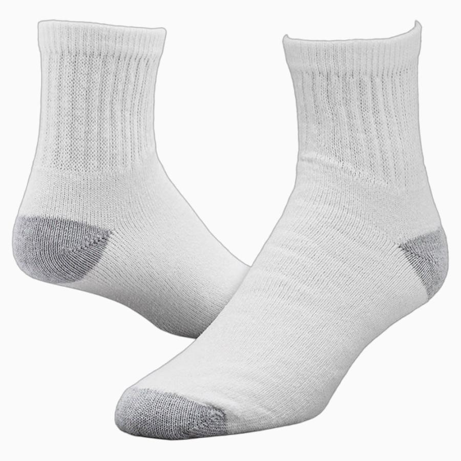 RAILROAD SOCK メンズ クォーターソックス 24cm〜30cm 6足セット 靴下 ホワイト メンズ レディース クォーター丈くるぶし丈 くつ下 靴下 フリーサイズ |  | 01