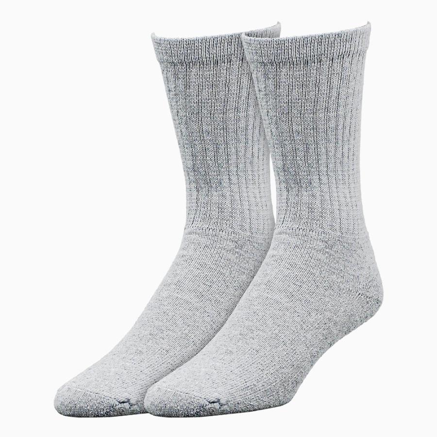 RAILROAD SOCK メンズ クルーソックス 24cm〜30cm 6足セット 靴下 グレー メンズ レディース 男 女 くつ下 クルー ソックス フリーサイズ レイルロードソック |  | 02