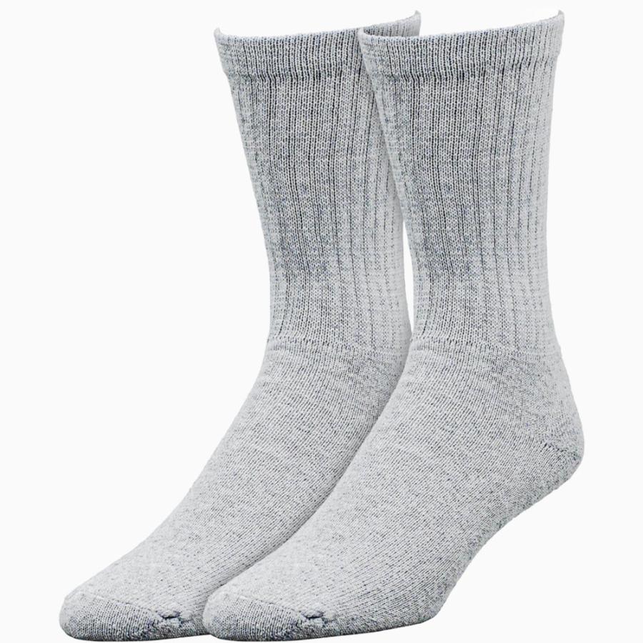 RAILROAD SOCK メンズ クルーソックス 24cm〜30cm 6足セット グレー ブラック 靴下くつ下 くつした レイルロードソック アメリカ製 おしゃれ 厚手 綿 コットン |  | 07